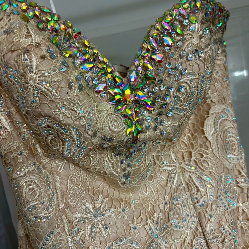 Beautiful wedding or prom dress Brand new was a sample dress